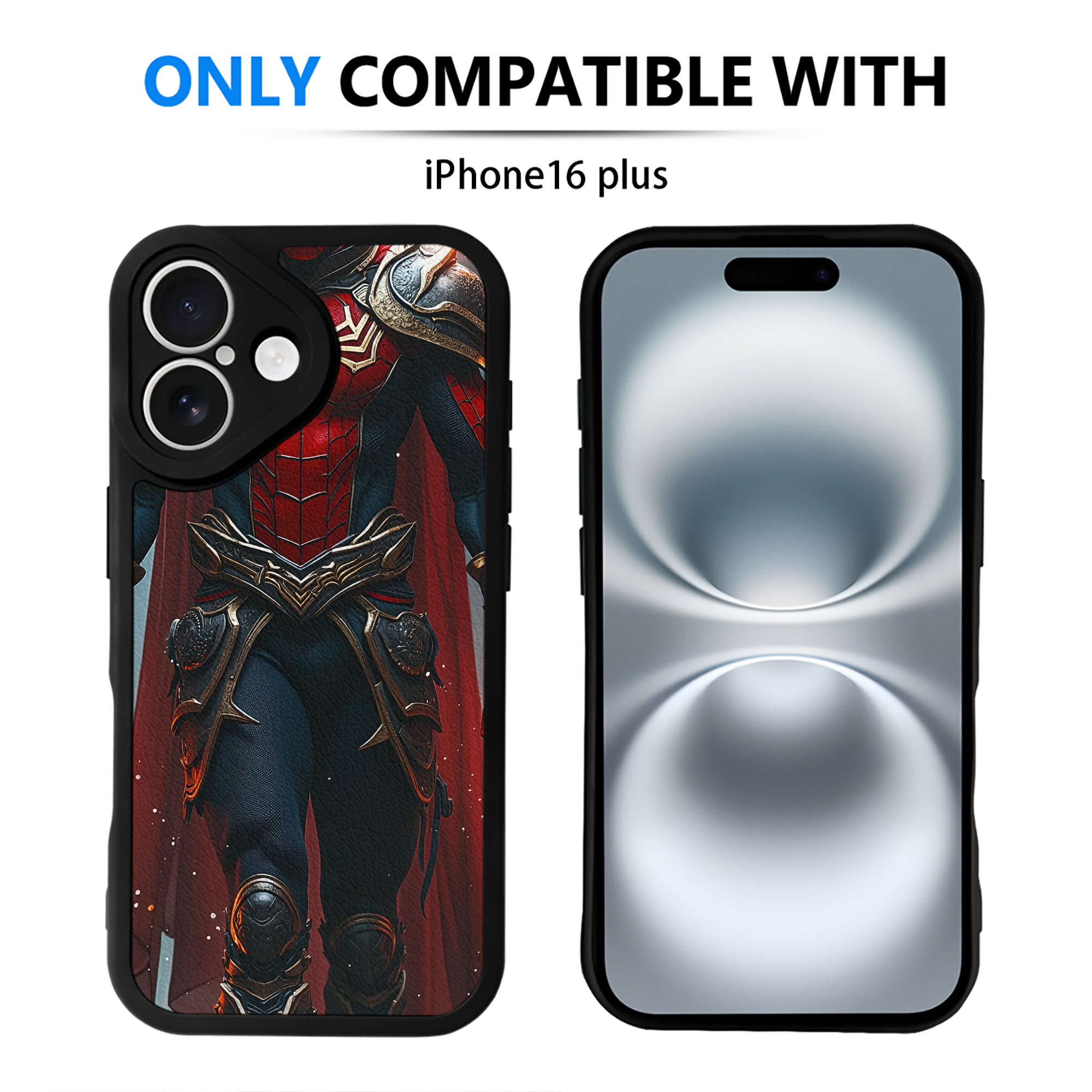 Spider Man スパイダーマン 【iPhone 16シリーズ対応】シリコンスマホケース（レザー調） 材質：シリコン